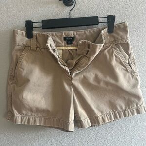 J. Crew City Fit Tan Shorts
